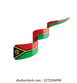 Vanuatu flag, vector illustration on a white background