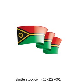 Vanuatu flag, vector illustration on a white background