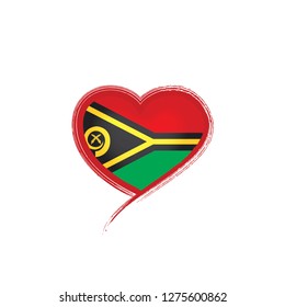 Vanuatu flag, vector illustration on a white background