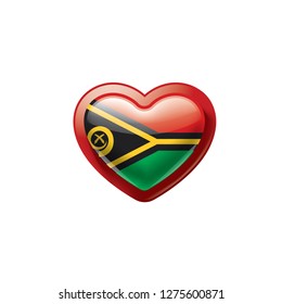 Vanuatu flag, vector illustration on a white background