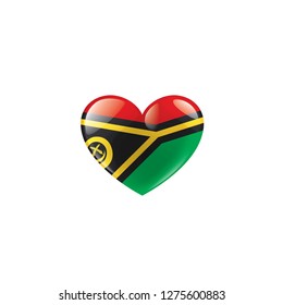 Vanuatu flag, vector illustration on a white background