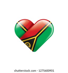 Vanuatu flag, vector illustration on a white background