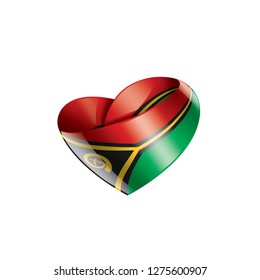 Vanuatu flag, vector illustration on a white background