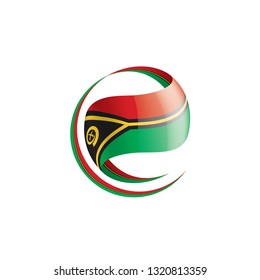 Vanuatu flag, vector illustration on a white background