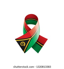 Vanuatu flag, vector illustration on a white background