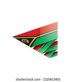 Vanuatu flag, vector illustration on a white background