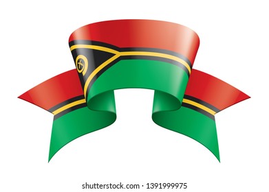 Vanuatu flag, vector illustration on a white background