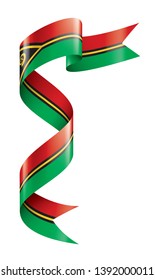 Vanuatu flag, vector illustration on a white background