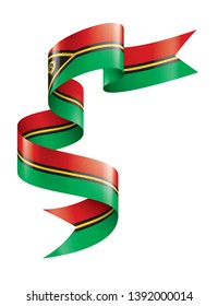 Vanuatu flag, vector illustration on a white background