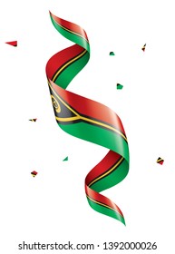 Vanuatu flag, vector illustration on a white background