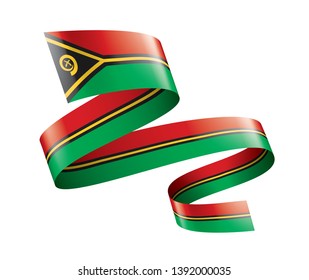 Vanuatu flag, vector illustration on a white background