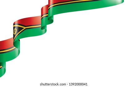 Vanuatu flag, vector illustration on a white background