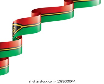 Vanuatu flag, vector illustration on a white background