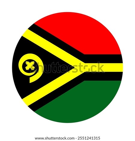 Vanuatu flag vector illustration. Simple flag Vanuatu icon emoji design.