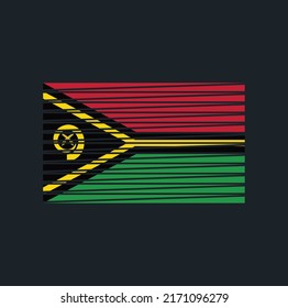 Vanuatu Flag Vector. National Flag