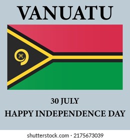 Vanuatu independence day banner in vector formate.