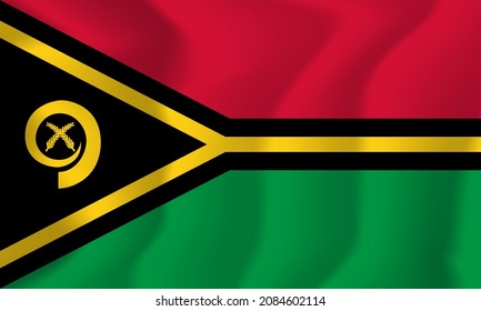 Vanuatu National Flag Background Illustrator