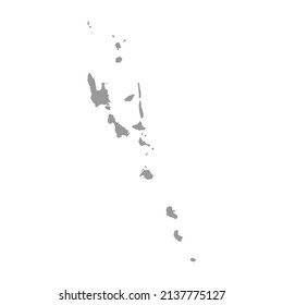 Vanuatu vector country map silhouette