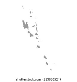 Silueta de mapa de país vector de Vanuatu