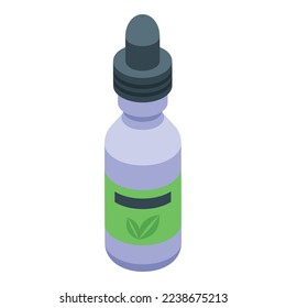 Vape bottle icon isometric vector. Electronic juice. Electric smoke