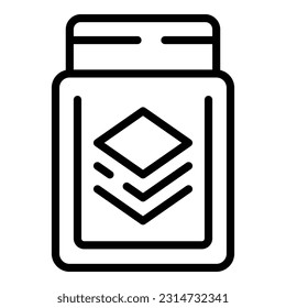 Vape box icon outline vector. Electronic smoke. Cig pen