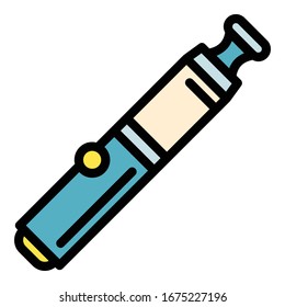 Icono de cigarro. Icono de vector de cigarrillo de eslabón para el diseño web aislado en fondo blanco