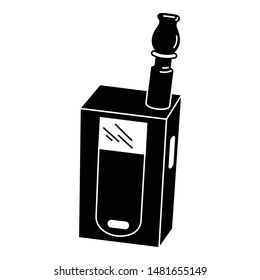 Vape cigarette icon. Simple illustration of vape cigarette vector icon for web design isolated on white background