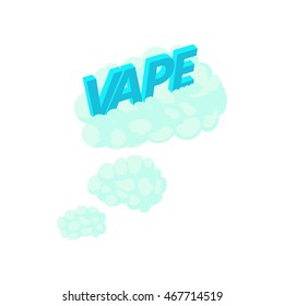 Vape clouds icon in cartoon style on a white background
