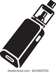 Vape Device Silhouette Icon Artwork
