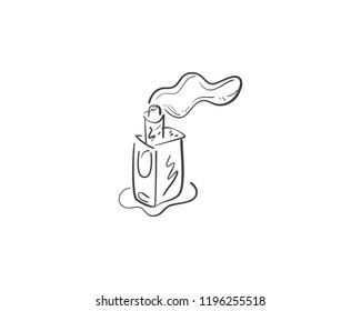 vape doodle icon