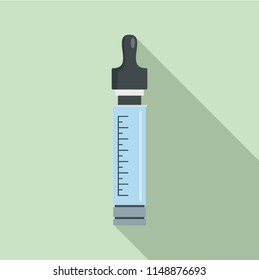 Vape dose icon. Flat illustration of vape dose vector icon for web design