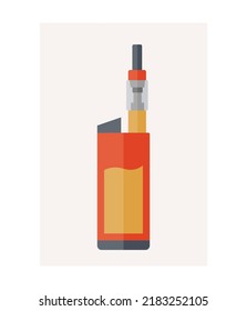 Vape Electronic cigarette Illustrations Template, And clip art style with Premium Quality Design.