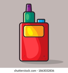 vape electronic cigarette vector illustration in flat style