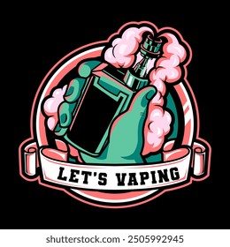 vape esport logo company template