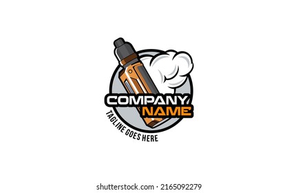 Ilustración vectorial de la plantilla del logotipo de Vape