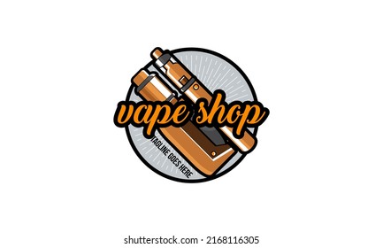 Vape esport logo template vector illustration
