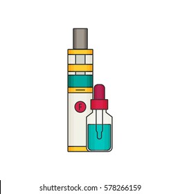 Vape flat vector icon