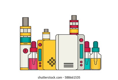 Vape flat vector icon