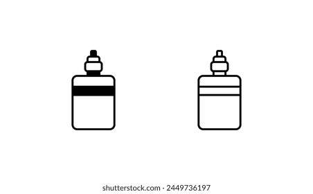 Vape diseño de icono con fondo blanco ilustración de stock
