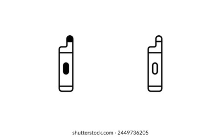Vape icon design with white background stock illustration