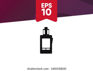 Vape Icon E-Cigarette Symbol Device Quit Smoking Vector Illustration