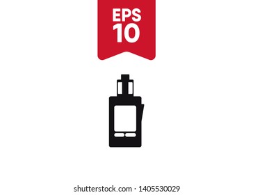 Vape Icon E-Cigarette Symbol Device Quit Smoking Vector Illustration