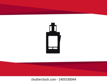Vape Icon E-Cigarette Symbol Device Quit Smoking Vector Illustration