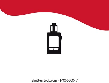 Vape Icon E-Cigarette Symbol Device Quit Smoking Vector Illustration
