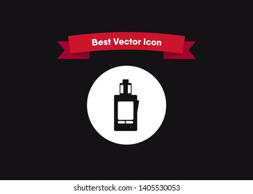 Vape Icon E-Cigarette Symbol Device Quit Smoking Vector Illustration