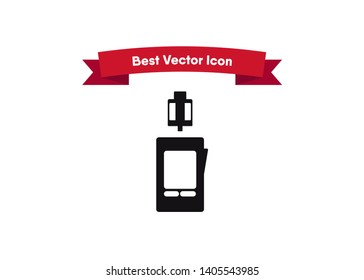 Vape Icon E-Cigarette Symbol Device Quit Smoking Vector Illustration