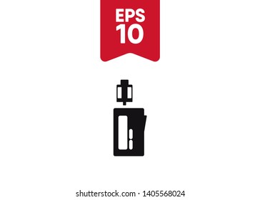 Vape Icon E-Cigarette Symbol Device Quit Smoking Vector Illustration