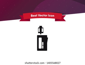 Vape Icon E-Cigarette Symbol Device Quit Smoking Vector Illustration