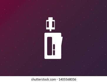 Vape Icon E-Cigarette Symbol Device Quit Smoking Vector Illustration