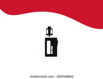 Vape Icon E-Cigarette Symbol Device Quit Smoking Vector Illustration